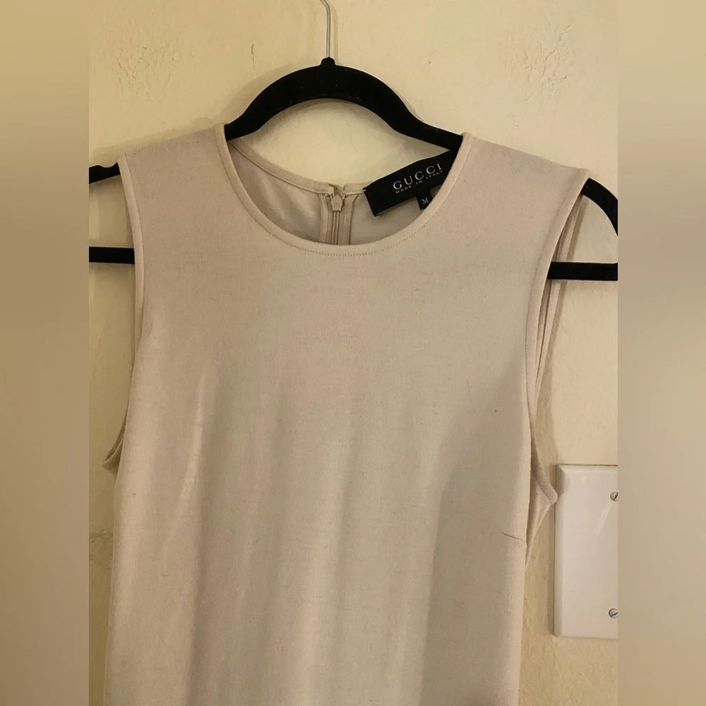 GUCCI Crew Neck Midi Length Dress Size: M - Picture 5 of 7